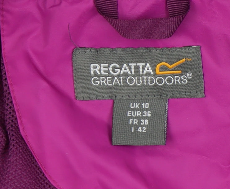 Regatta Women's Purple Windbreaker Jacket Size 10