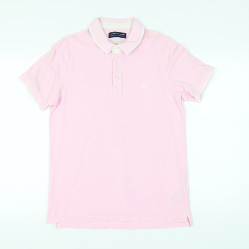 Jack & Jones Pink Mens Polo Shirt L Casual