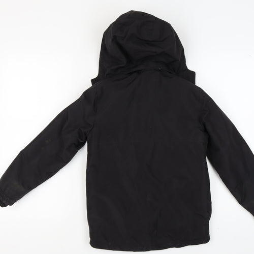 Slazenger Boys Black Hooded Winter Jacket 9-10 Years