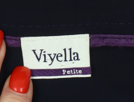 Viyella Petite Women's Black Trousers, Size 8