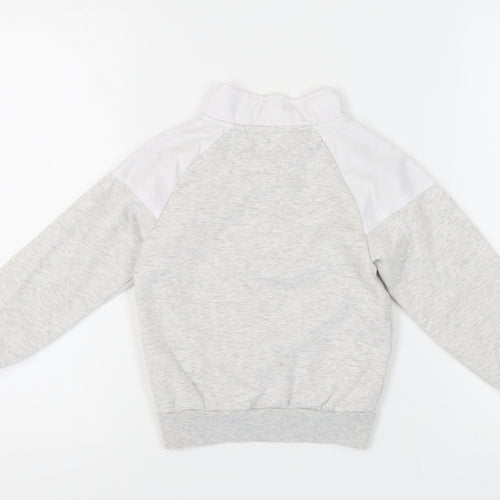 McKenzie Girls Grey Colourblock Hoodie Sweatshirt 5-6 Years