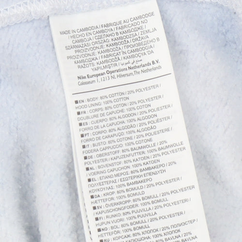 Nike Women's White Hoodie Small, Logo, Hooded, Cotton