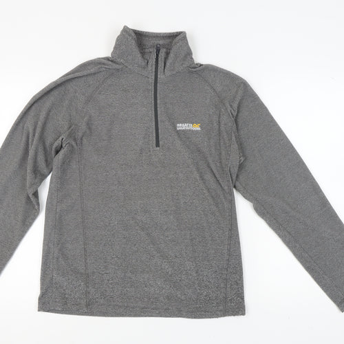 Regatta Men's Grey 1/4 Zip Sweatshirt Size M
