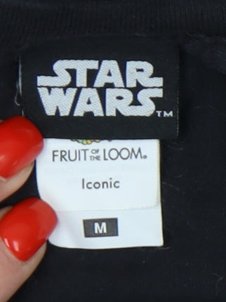 Fruit of the Loom Star Wars T-Shirt, Black, Medium, Graphic Print