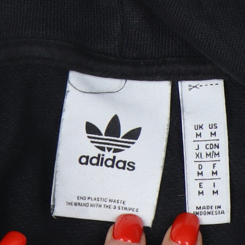 Adidas Unisex Black Hoodie M with Logo