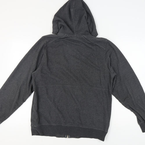 TOG 24 Men's Grey Full Zip Hoodie with Logo