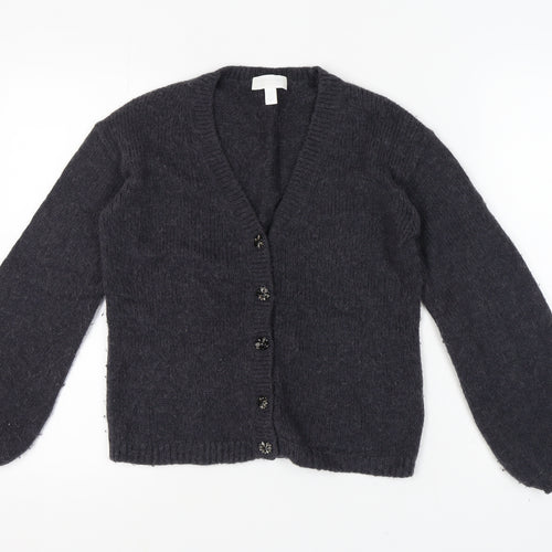 The White Company Women's Black Cardigan UK 8