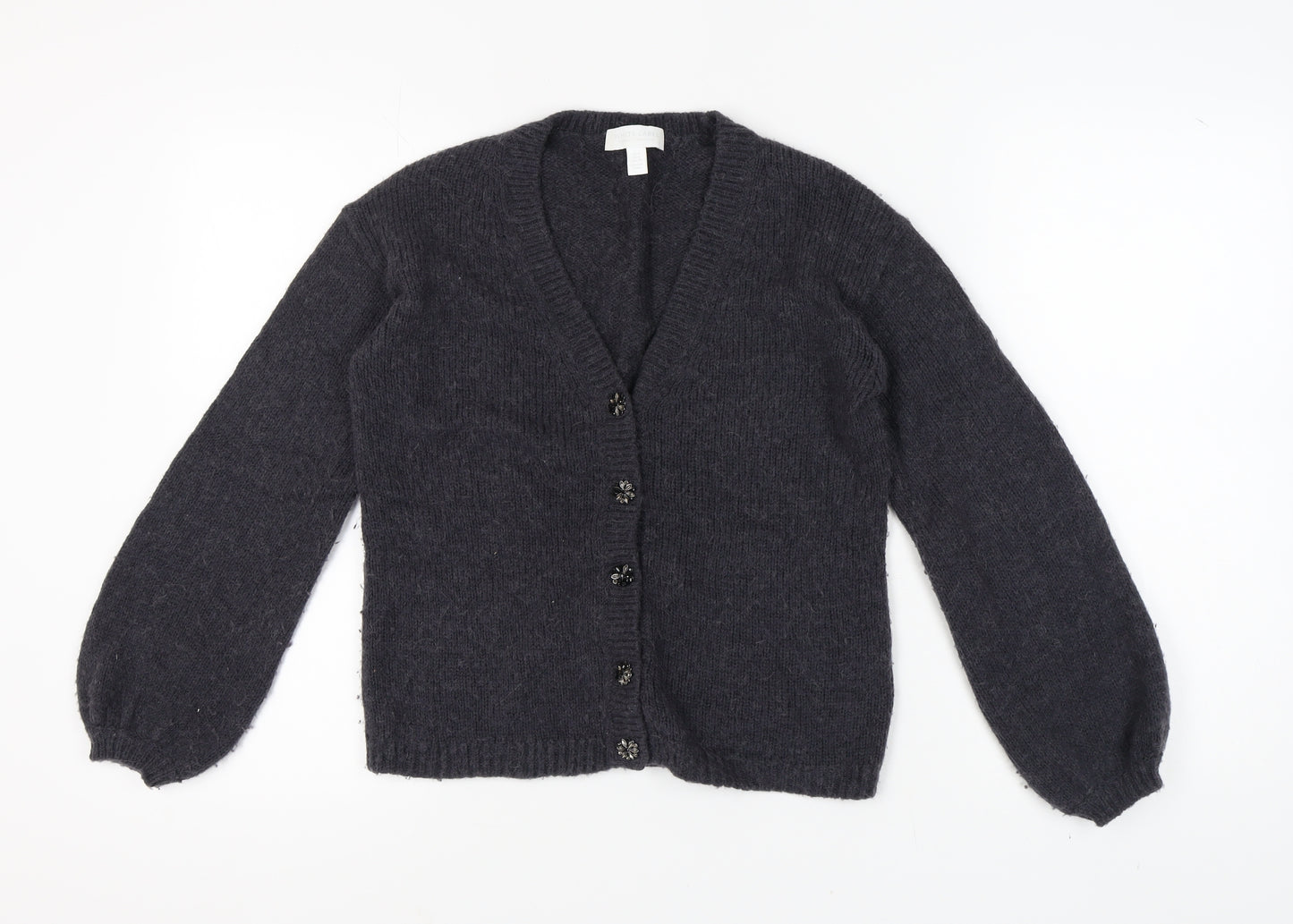The White Company Women's Black Cardigan UK 8