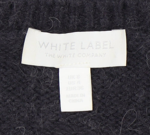 The White Company Women's Black Cardigan UK 8
