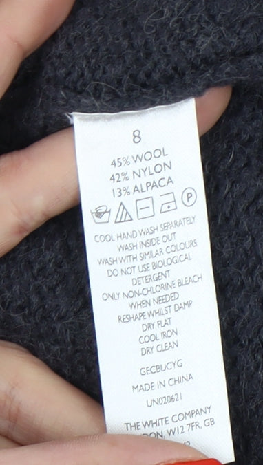 The White Company Women's Black Cardigan UK 8