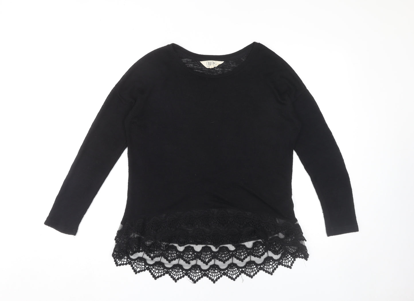 Nine by Savannah Miller Black Women's Pullover Jumper Size 12