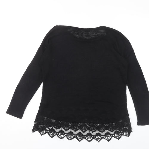Nine by Savannah Miller Black Women's Pullover Jumper Size 12