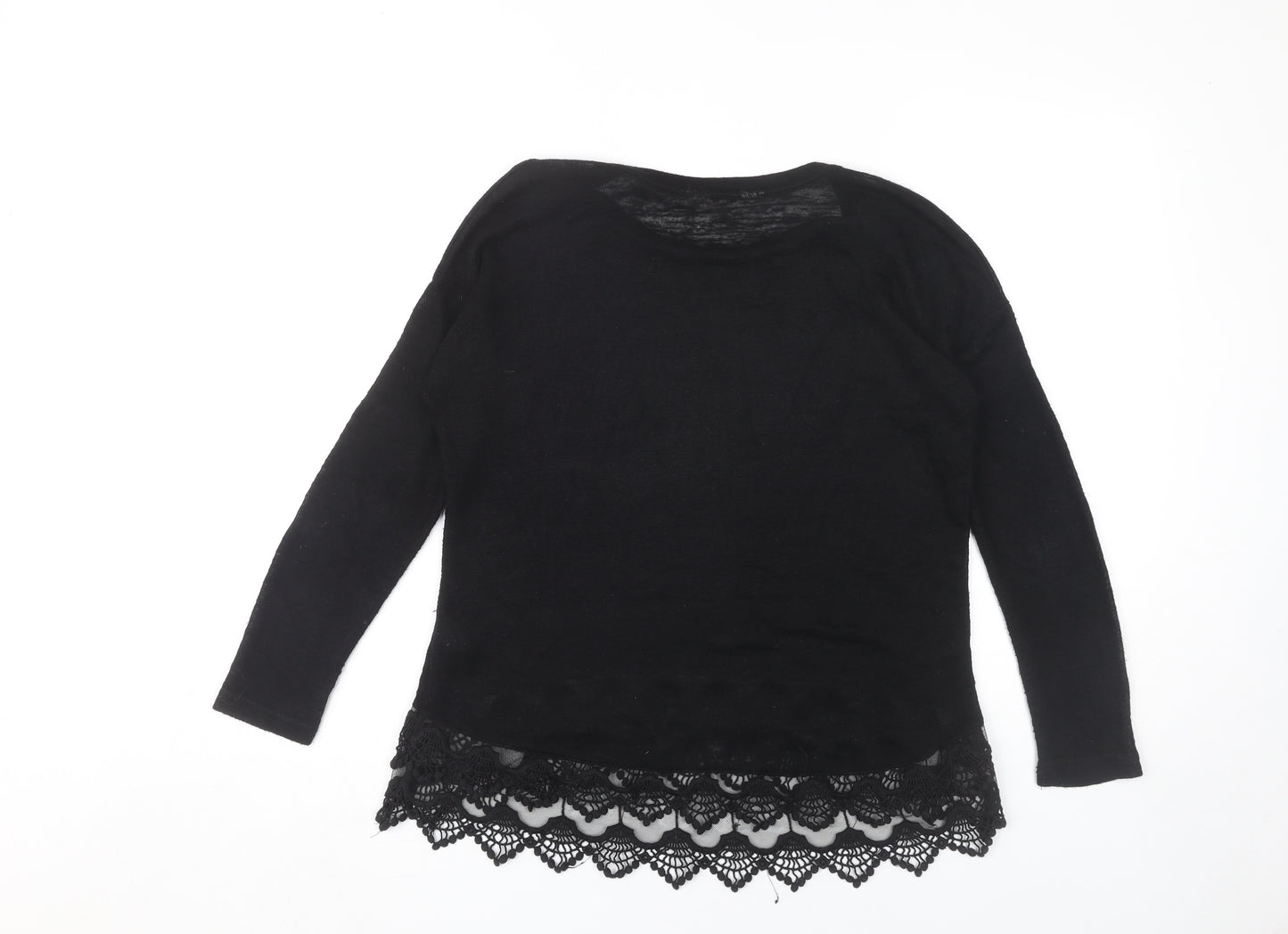 Nine by Savannah Miller Black Women's Pullover Jumper Size 12