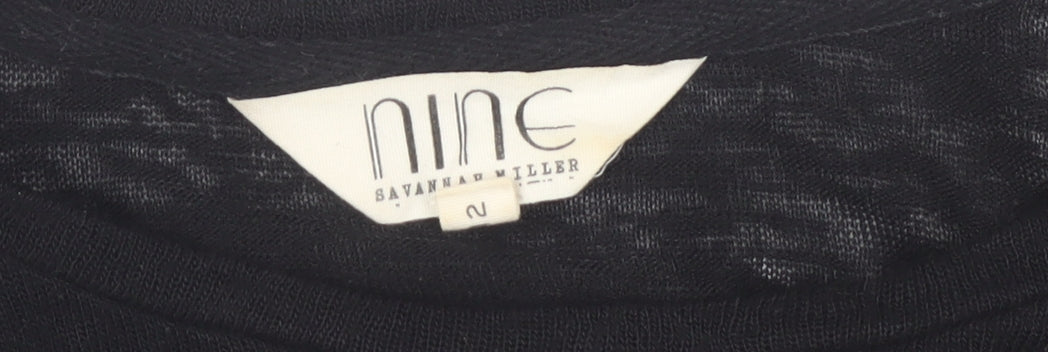 Nine by Savannah Miller Black Women's Pullover Jumper Size 12