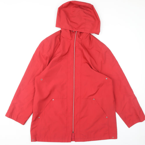 Outer Layer Women's Red Rain Coat Size 12