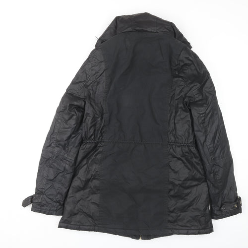 River Island Women's Black Parka Jacket Size 14