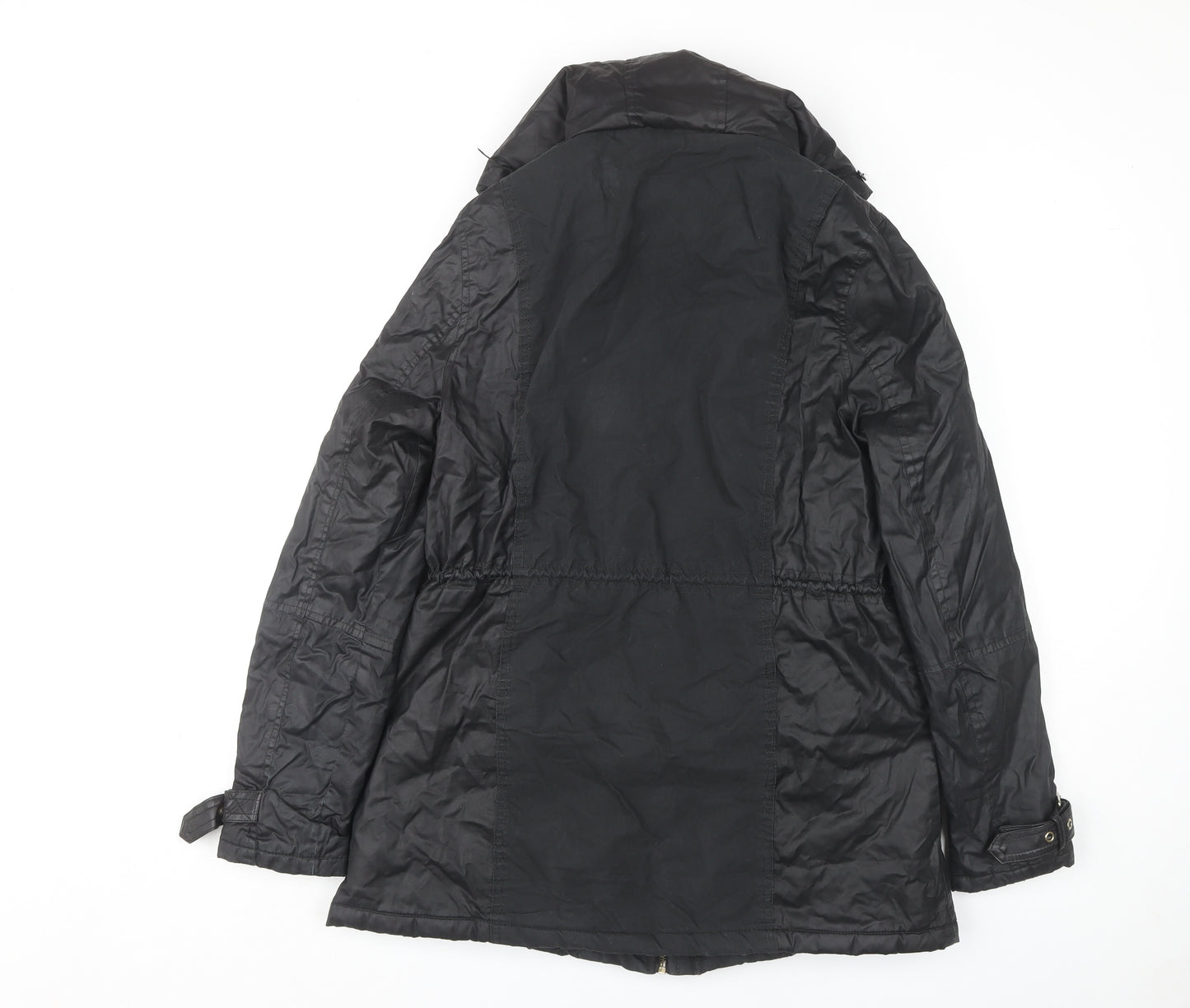 River Island Women's Black Parka Jacket Size 14