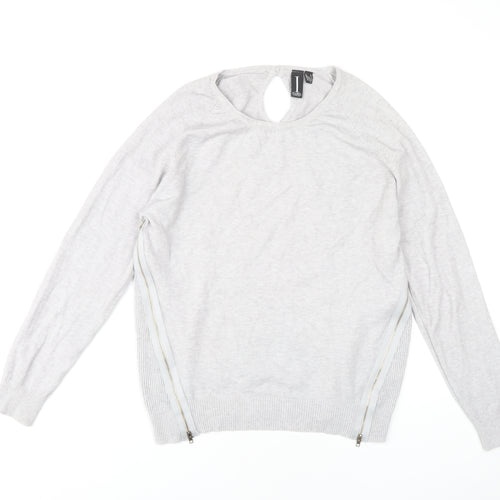 Izabel London Women's Grey Knit Pullover Jumper Size 10