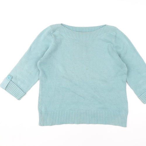 Marks and Spencer Blue Women's Jumper, Size 14, 3/4 Sleeve