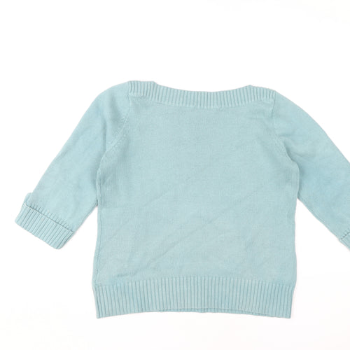 Marks and Spencer Blue Women's Jumper, Size 14, 3/4 Sleeve