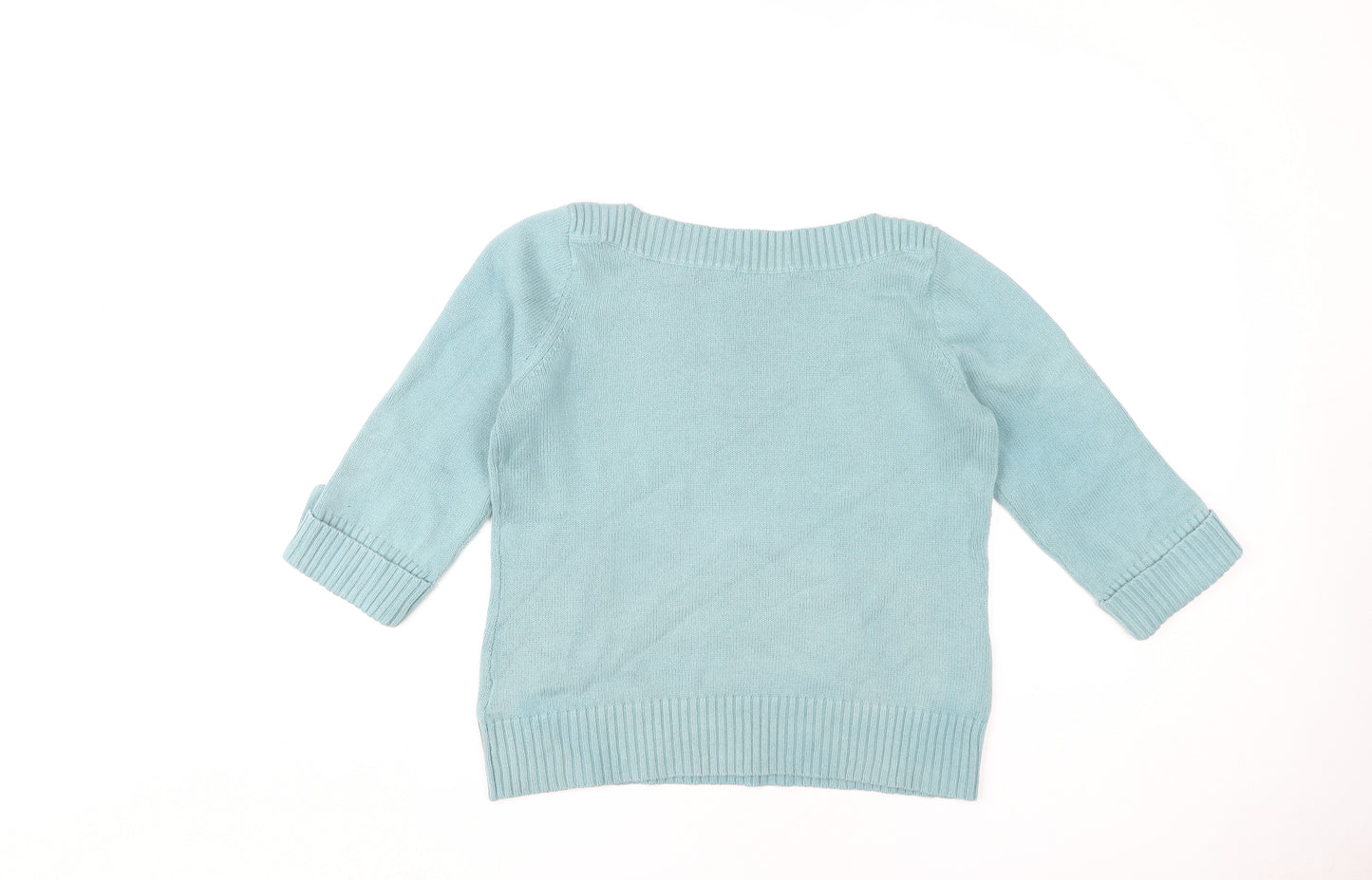 Marks and Spencer Blue Women's Jumper, Size 14, 3/4 Sleeve