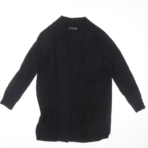 Marks and Spencer Women's Black Open Front Cardigan, Size 10, Open Style