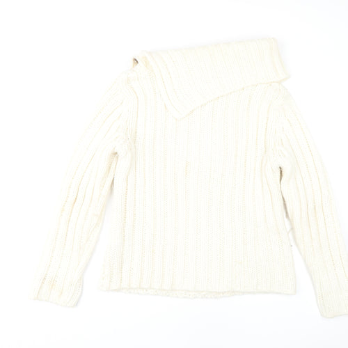 Next Women's Ivory Cable Knit Pullover Jumper Size 12