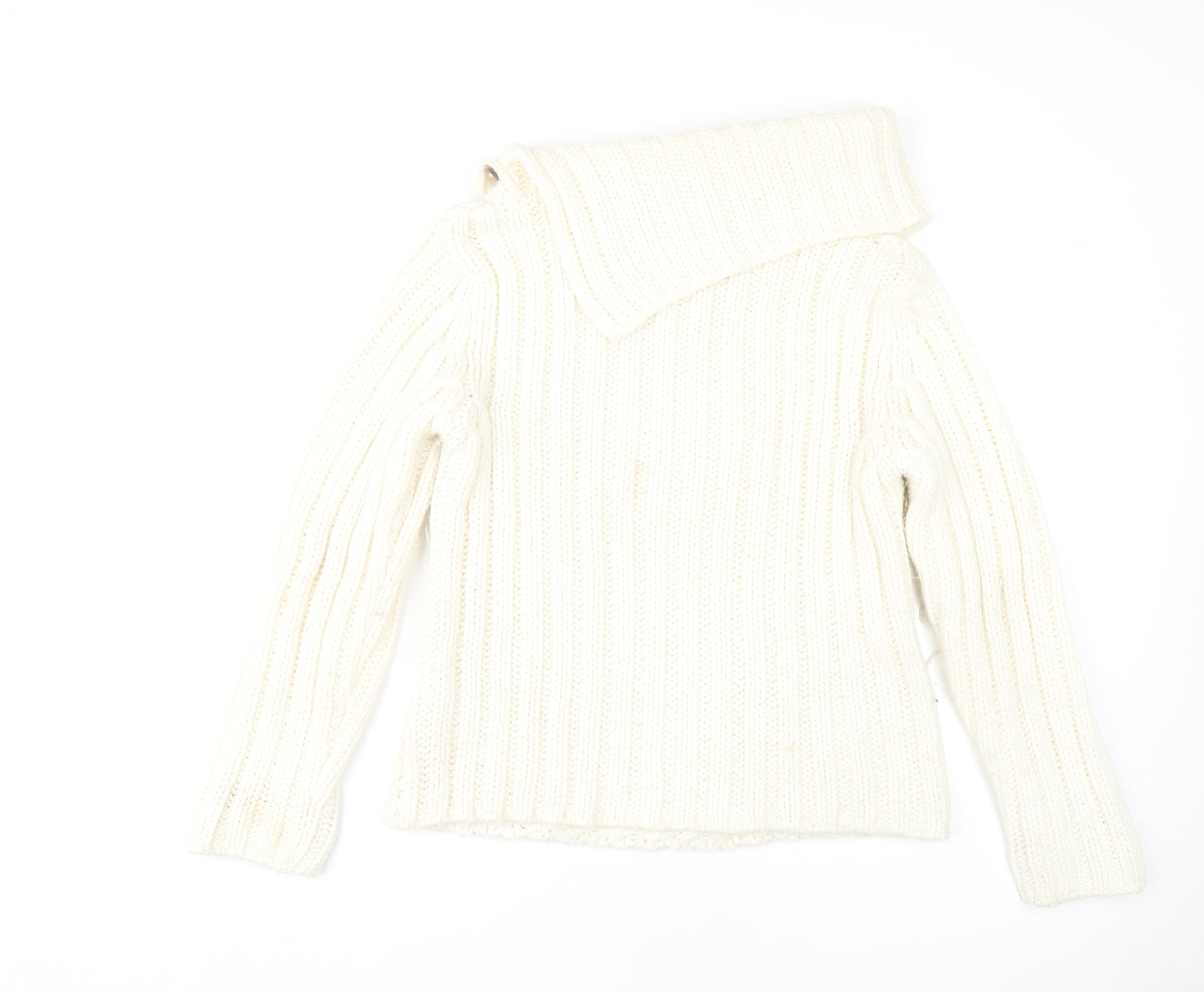 Next Women's Ivory Cable Knit Pullover Jumper Size 12