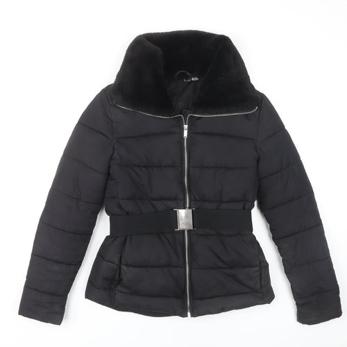 Divided Women's Black Puffer Jacket Size 6