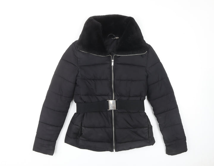Divided Women's Black Puffer Jacket Size 6