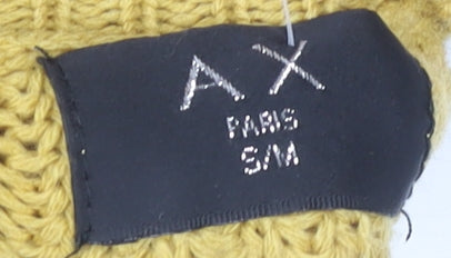 AX Paris Women's Yellow Bell Sleeve Pullover Jumper