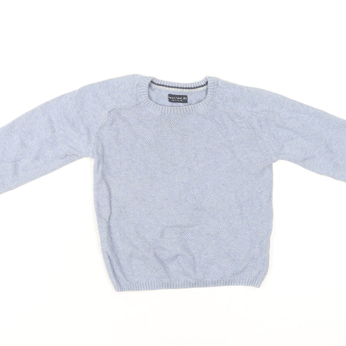 Next Blue Unisex Baby Jumper 12-18 Months Cotton Pullover