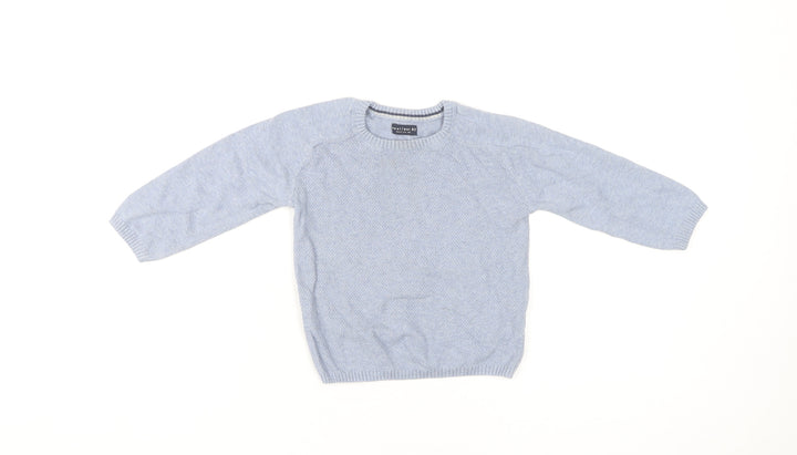 Next Blue Unisex Baby Jumper 12-18 Months Cotton Pullover