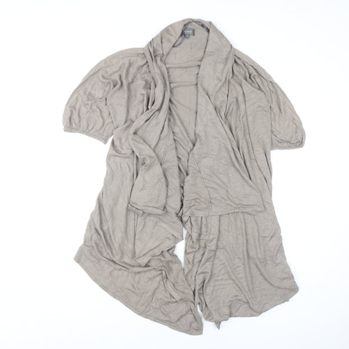 Et Vous Women's Beige Open Front Cape Jumper Size 12