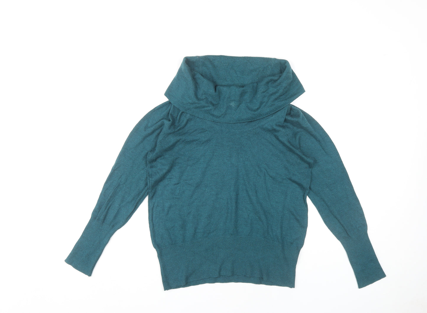 Store Twenty One Green Cowl Neck Jumper Size 14
