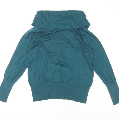 Store Twenty One Green Cowl Neck Jumper Size 14