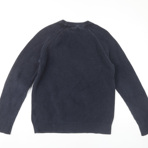 Selected Homme Men's Blue Pullover Jumper, Size L