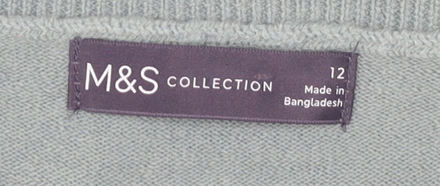 Marks and Spencer Women's Green Pullover Jumper