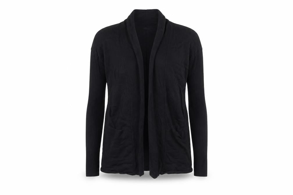 Front view of Next Women's Black Open Front Cardigan, size 10