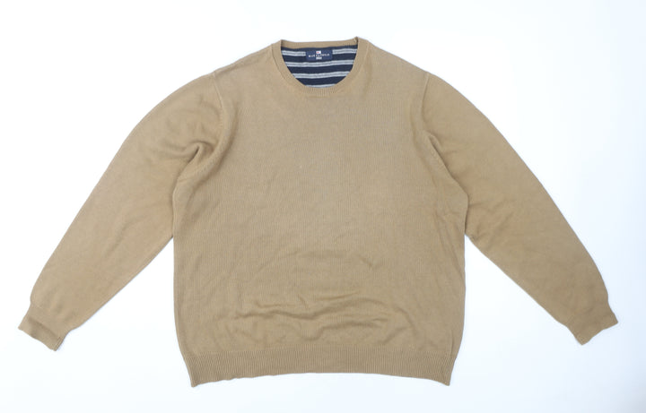Marks and Spencer Women's Beige Pullover Jumper L