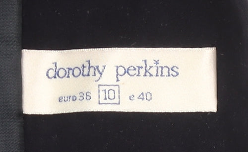 Dorothy Perkins Women's Black Long Coat Size 10