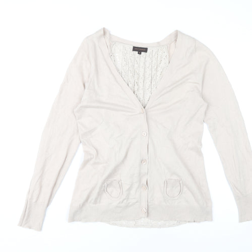 Adolfo Dominguez Women's Beige Cardigan S