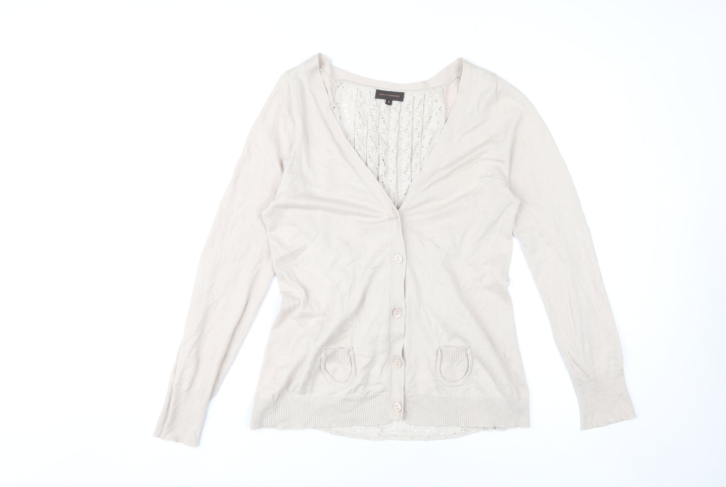 Adolfo Dominguez Women's Beige Cardigan S
