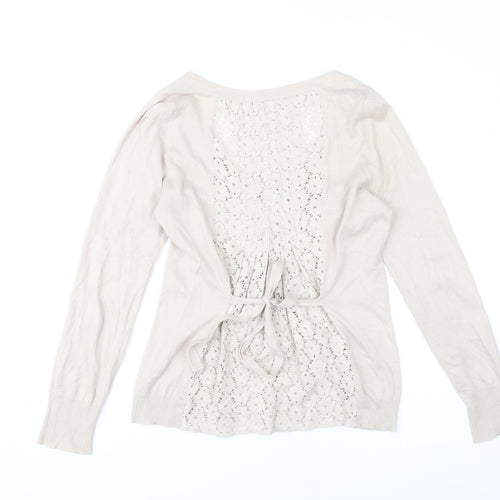 Adolfo Dominguez Women's Beige Cardigan S