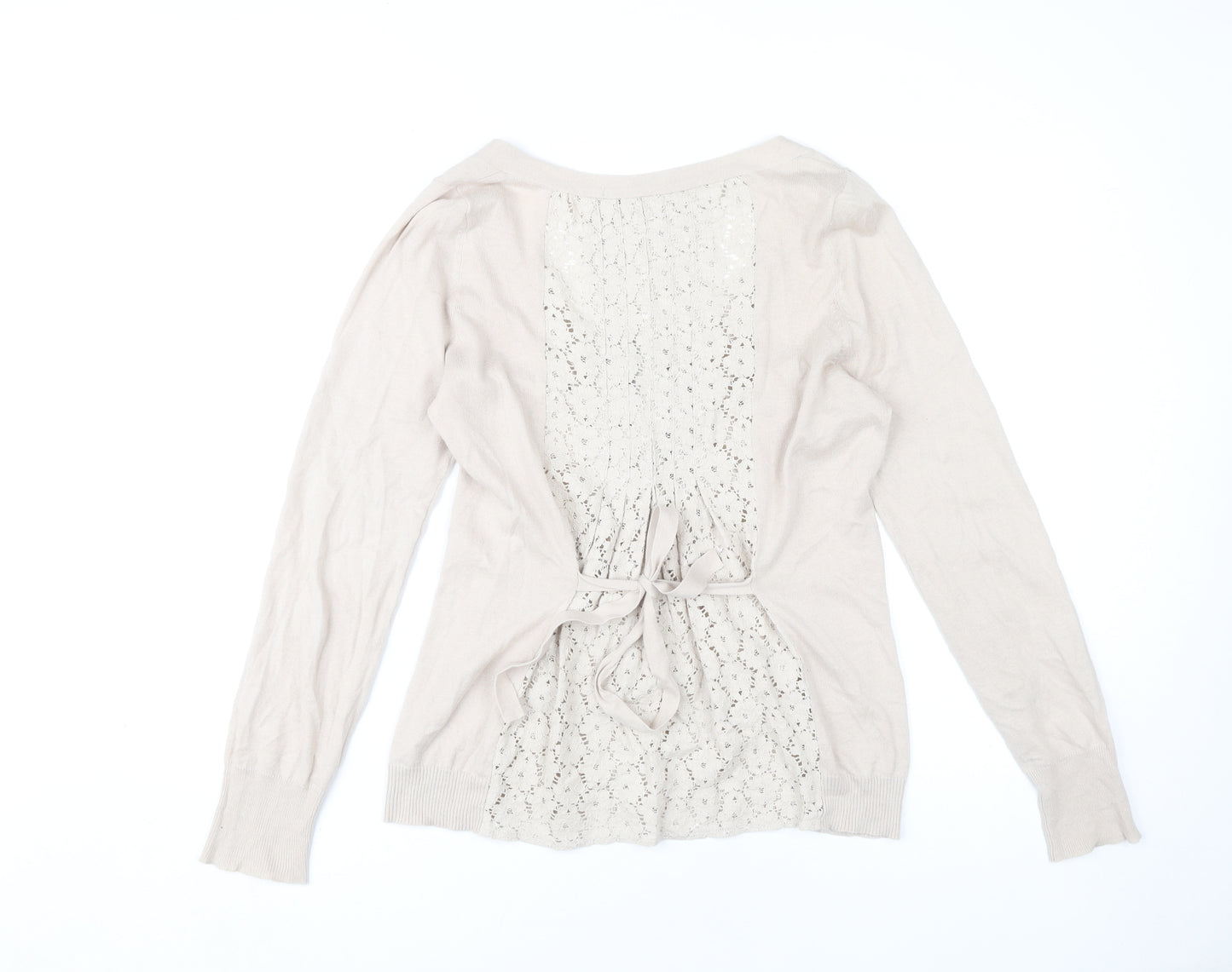 Adolfo Dominguez Women's Beige Cardigan S