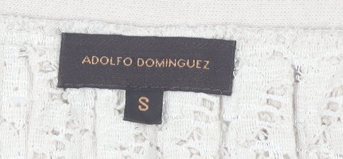 Adolfo Dominguez Women's Beige Cardigan S