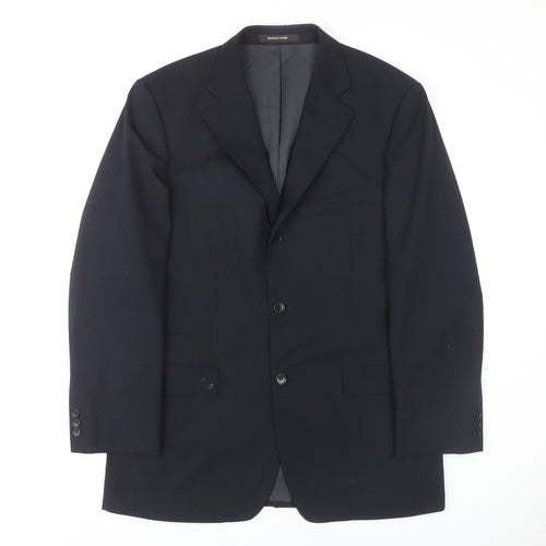 Balmain Men's Blue Blazer, 40R, Formal