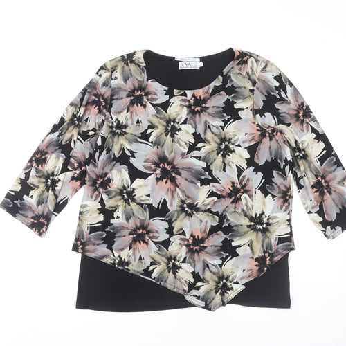 Anne Smith Women's Multicoloured Floral Blouse M/L