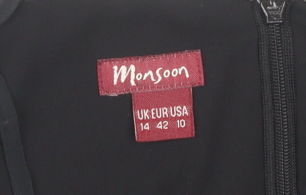 Monsoon Women's Black Silk Camisole, Size 14
