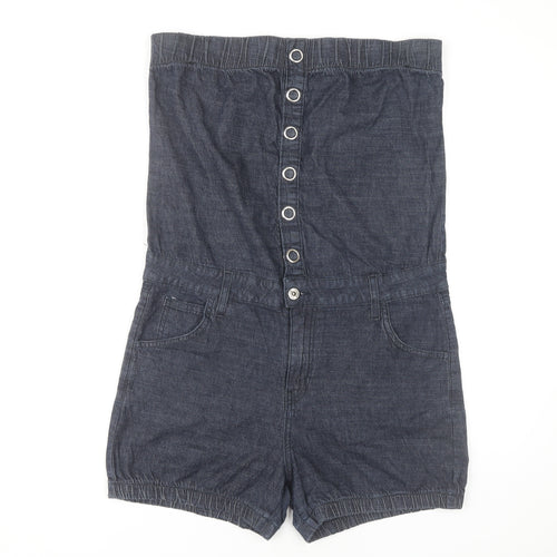 Aphrodite Women's Blue Denim Playsuit Size XL